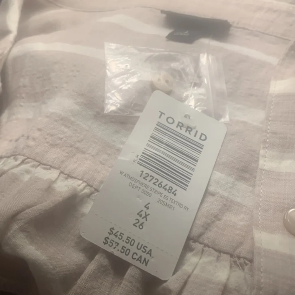 Torrid Textured Woven Button Front Top